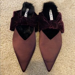 Zara pointes mules / flats
